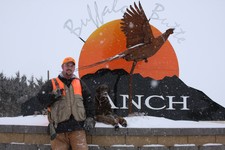 Andy from Minnesota with his chocolate lab Wrigley.