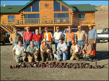 One of the first groups to take part of the newly built Buffalo Butte Lodge.