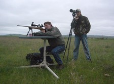 Bill Salow of the Hendershot Sporting Goods Group, with Ben from Buffalo Butte Spotting for him.