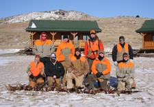 It was -4 when the hunt started and with the windchill it was close to -20 to -30 degrees. Everyone had a great time.
